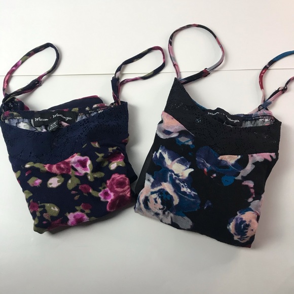 2 Tops Mason + Mackenzie Cami Sheer Floral XS - Picture 3 of 16